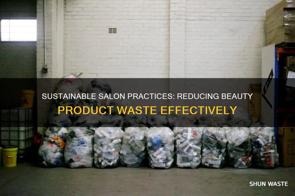 how to minimise product waste in a beauty salon