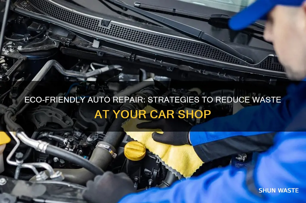 how to minimize waste at a car shop