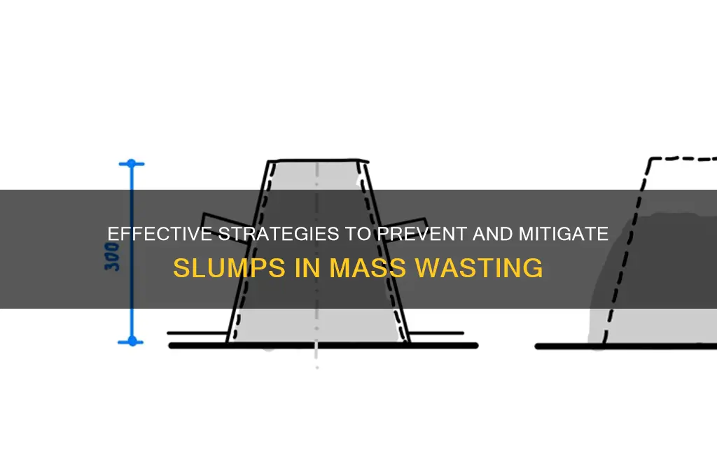 how to mitigate slumps during mass wasting