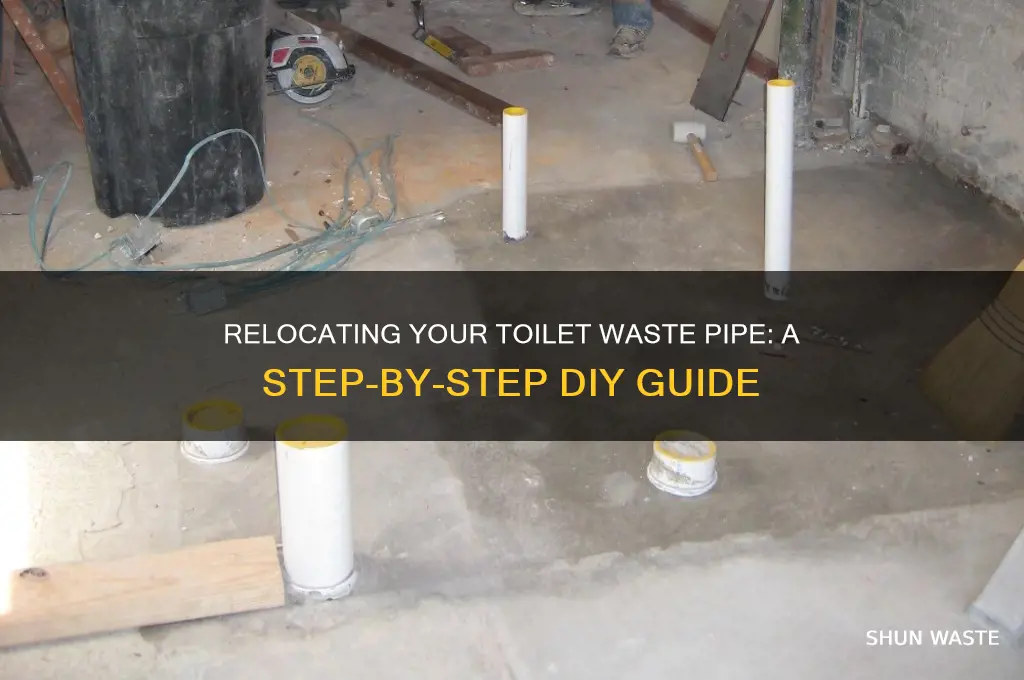 how to move a toilet waste pipe