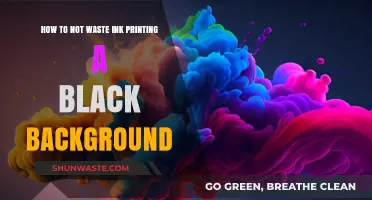 Save Ink: Smart Printing Tips for Black Backgrounds