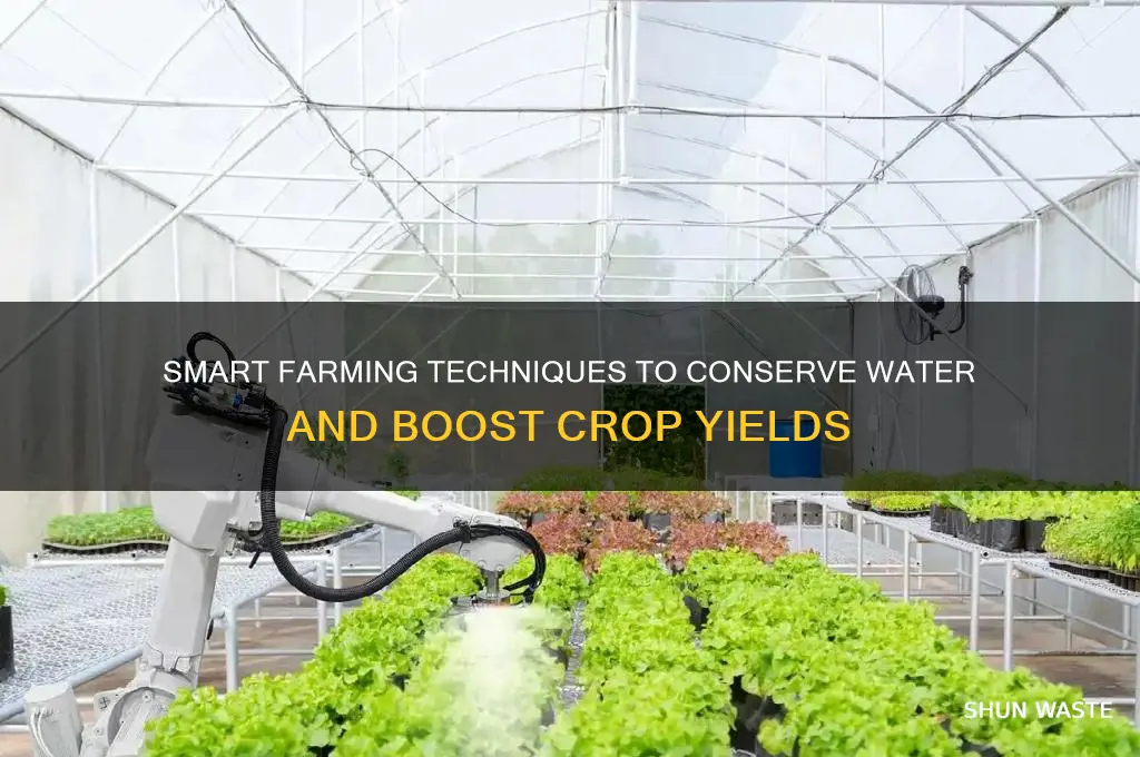 how to not waste lots of water on farms