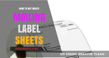 Maximize Mailing Label Sheets: Smart Tips to Reduce Waste