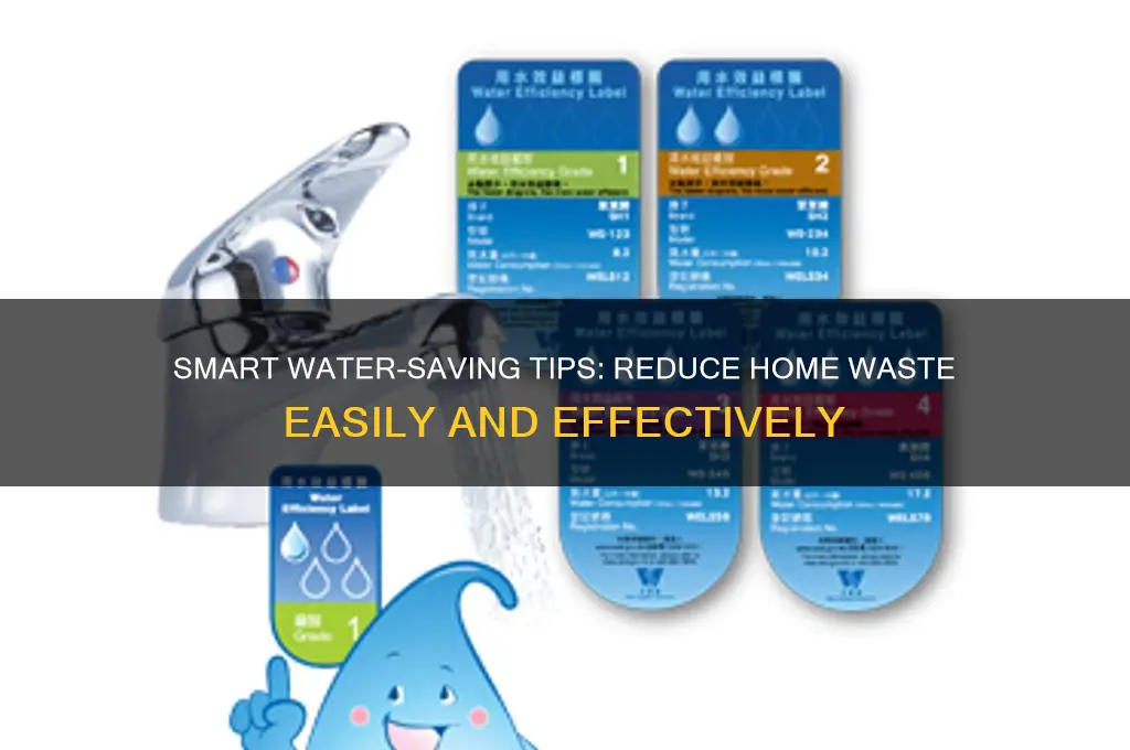 how to not waste water at home