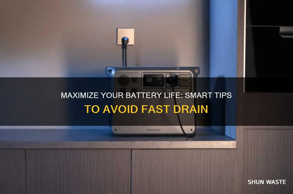 how to not waste your battery fast