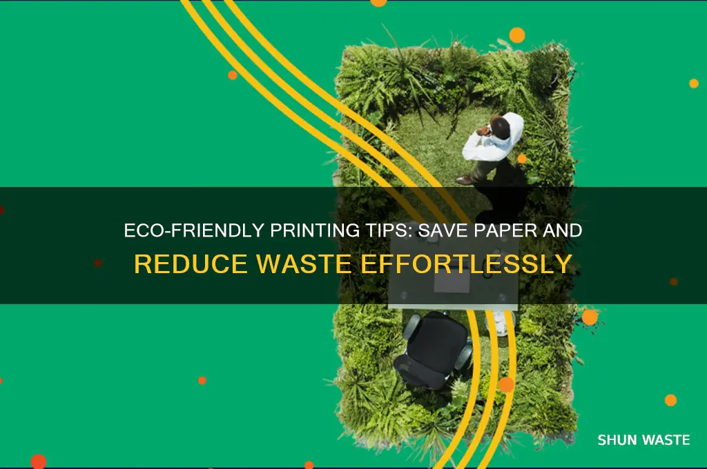 how to not waster paper in printer