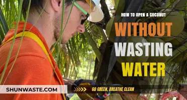 Efficient Coconut Opening: Preserve Water While Cracking It Open