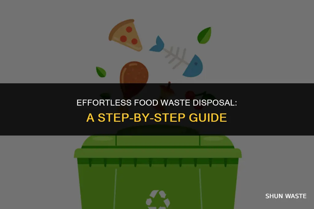 how to open food waste disposal
