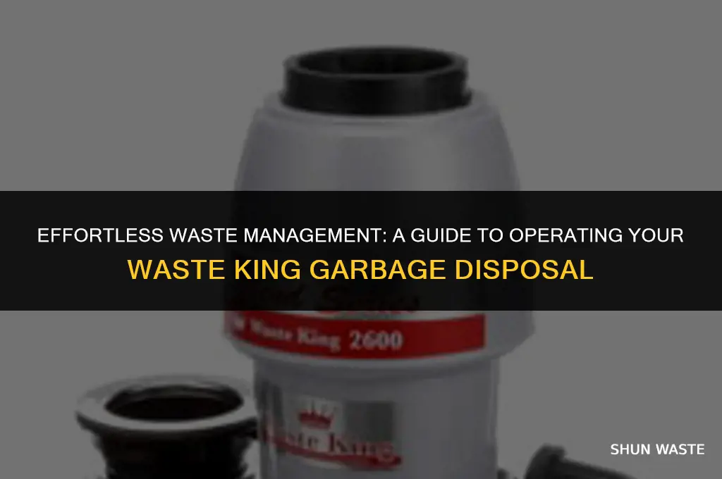 how to open waste king garbage disposal