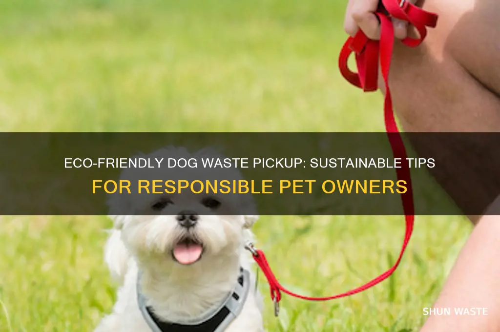how to pick dog waste in a green way