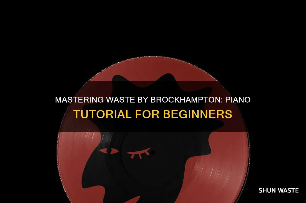 how to play waste brockhampton on the piano