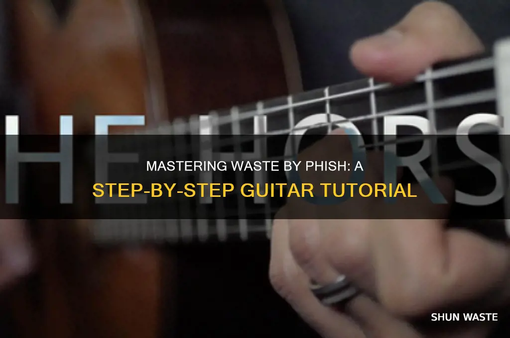 how to play waste by phish on guitar