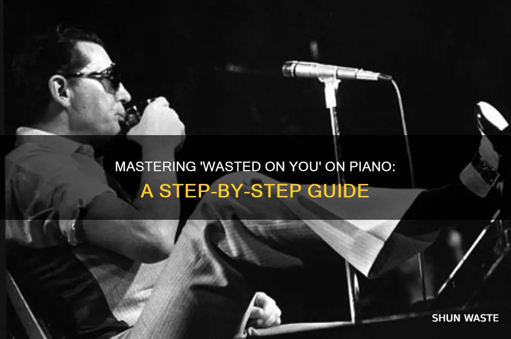 how to play wasted on you on piano