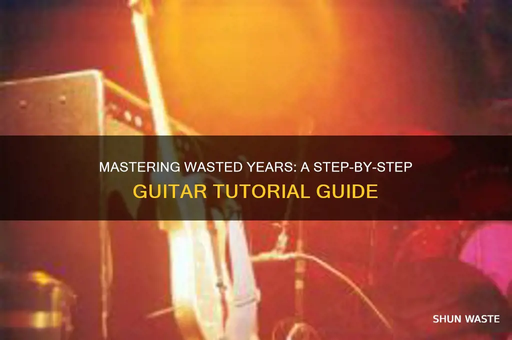 how to play wasted years on guitar
