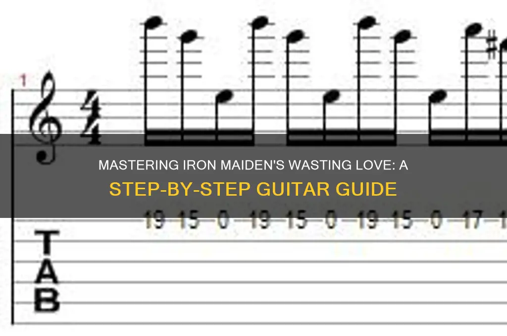 how to play wasting love iron maiden