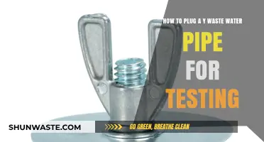 Effective Method to Plug a Y-Waste Water Pipe for Testing