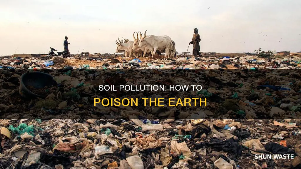 how to pollute soil