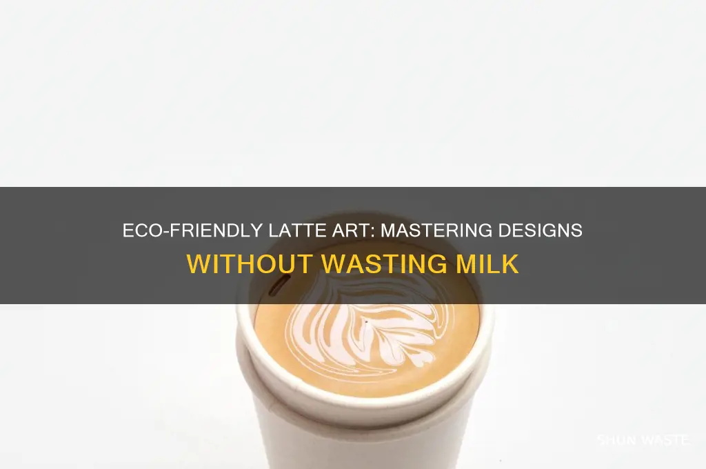 how to practice latte art without waste