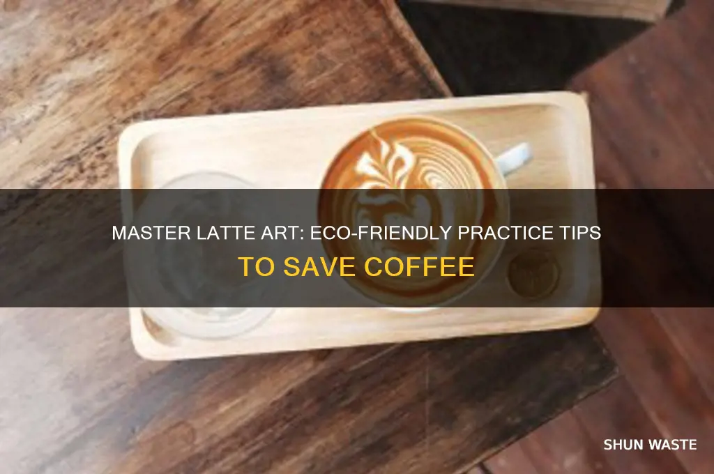how to practice latte art without wasting coffee