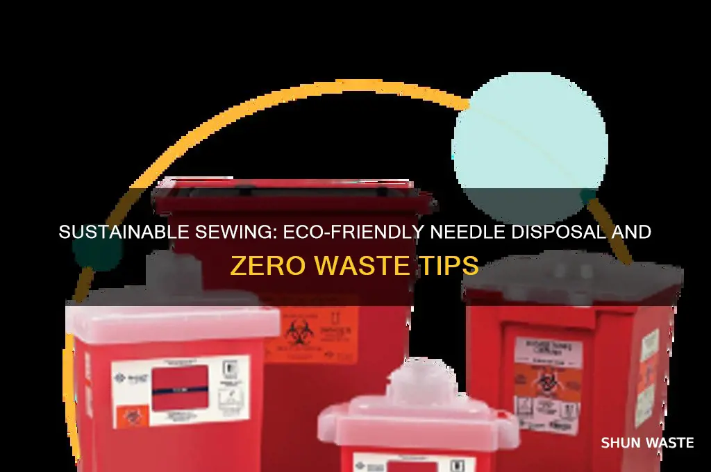 how to practice zero waste with needles