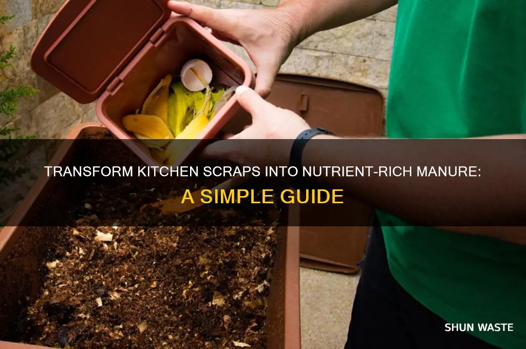 how to prepare manure from kitchen waste