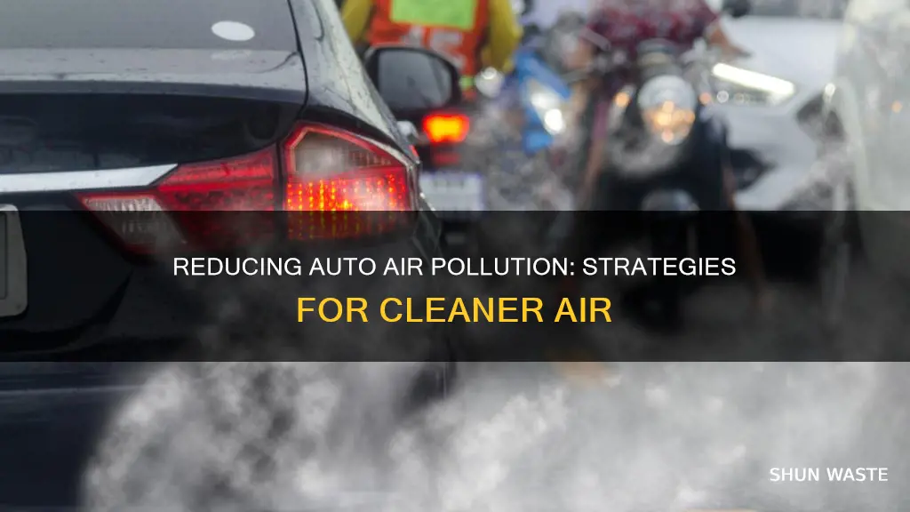 how to prevent air pollution from automobiles