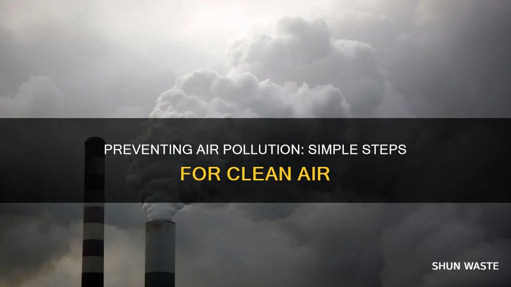 how to prevent air pollution in paragraph