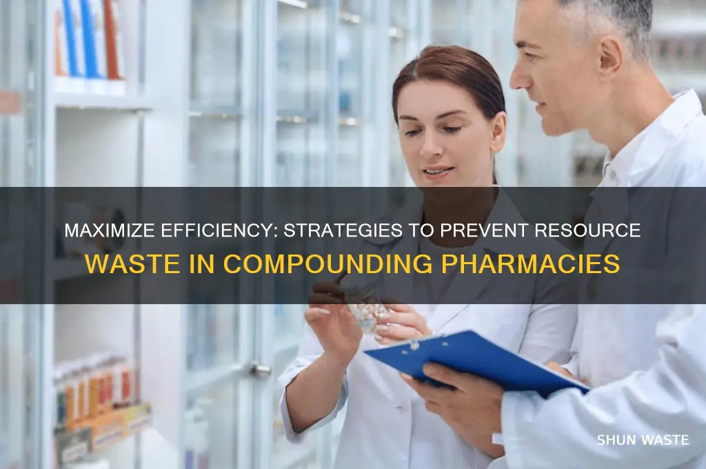 how to prevent wasting resources in compounding pharmacy