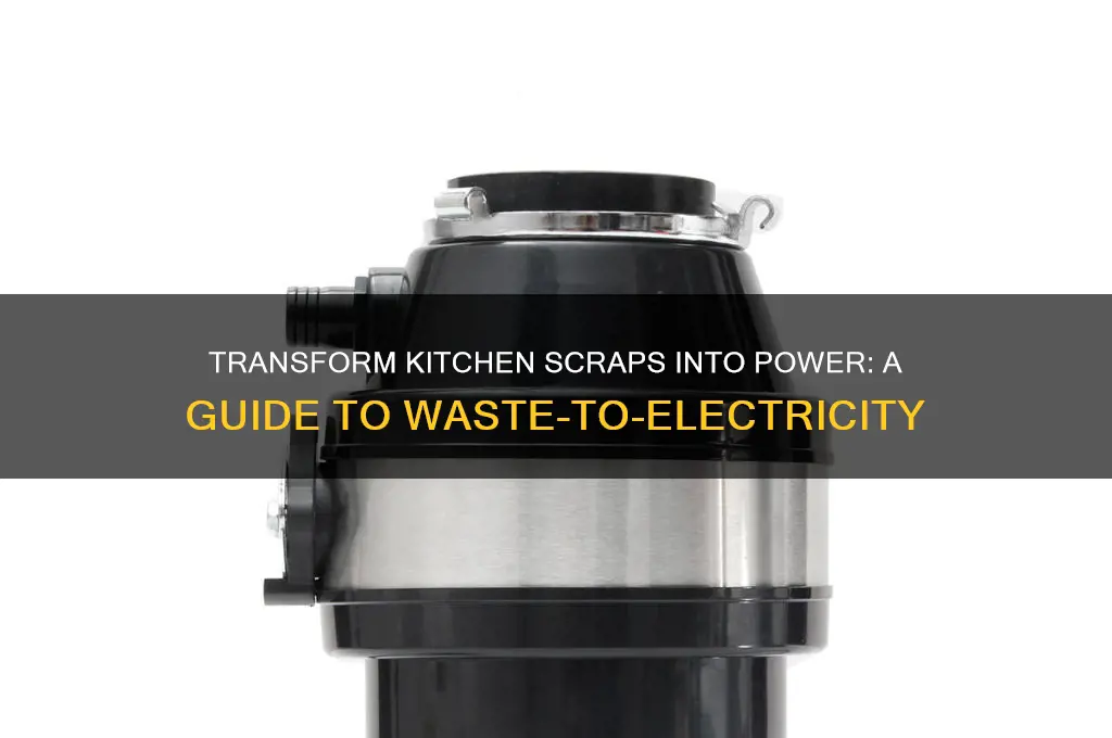 how to produce electricity from kitchen waste