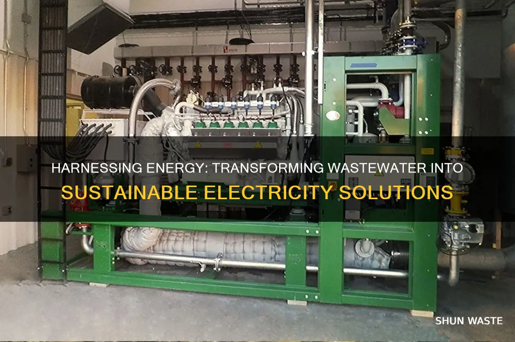how to produce electricity from waste water