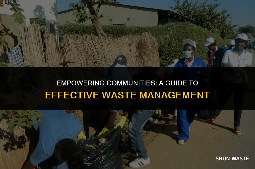 how to promote proper waste disposal in community