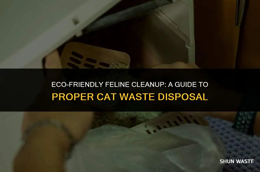 how to properly dispose of cat waste