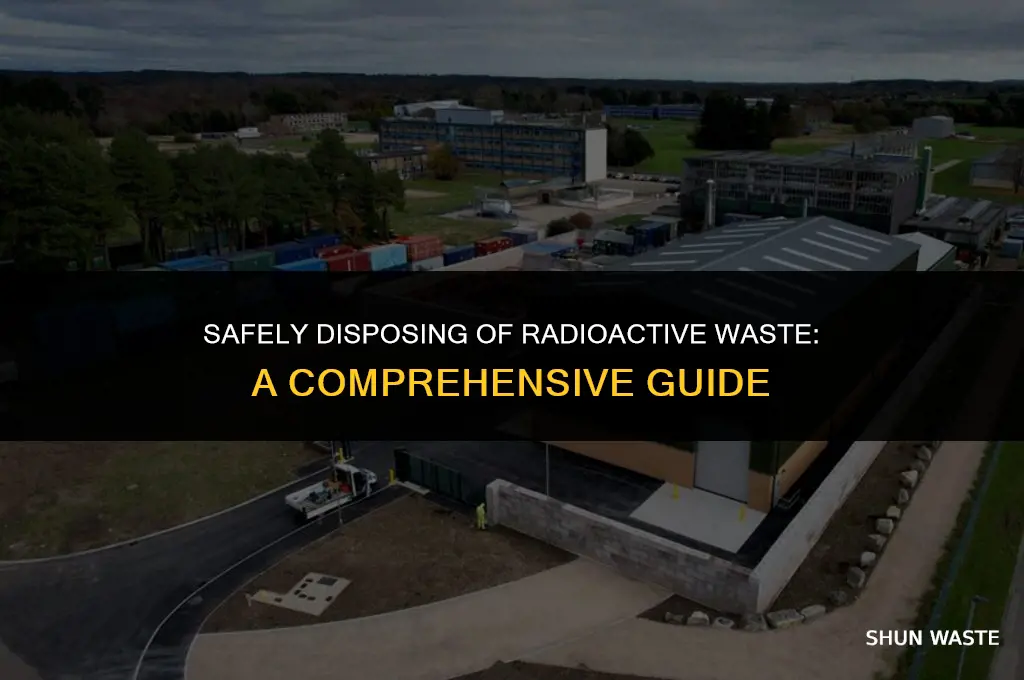 how to properly dispose of radioactive waste