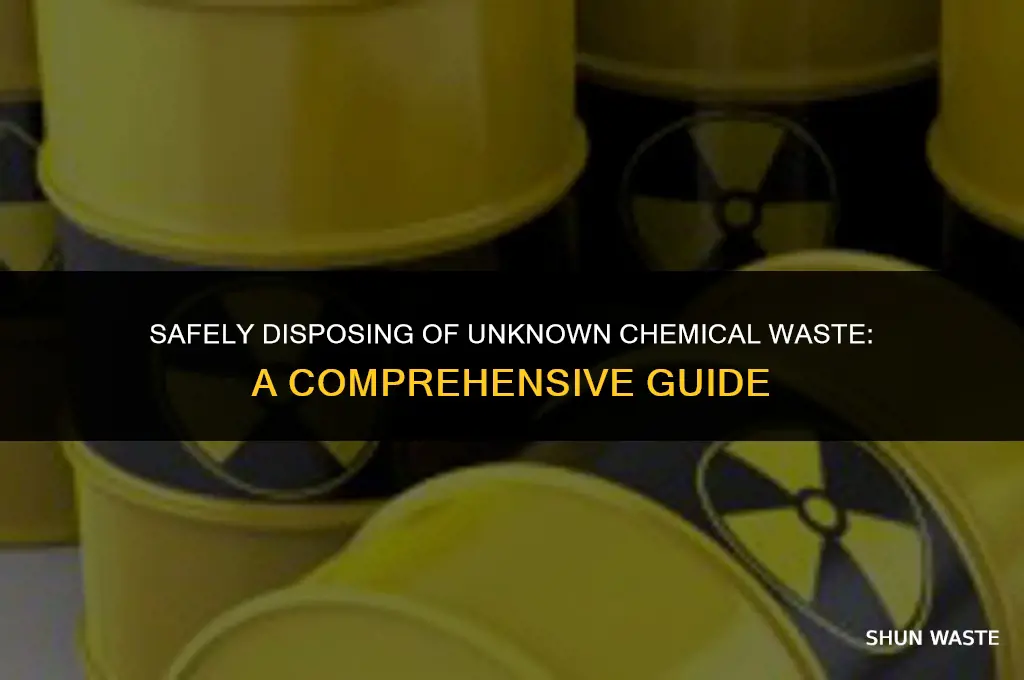 how to properly dispose unknown chemical waste