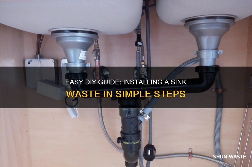 how to put in a sink waste