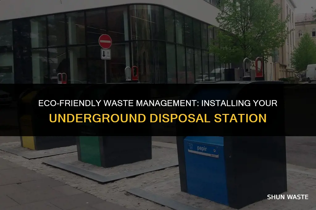 how to put in an underground wast disposa station