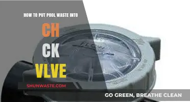 Efficiently Dispose of Pool Waste Using a Check Valve: A Guide