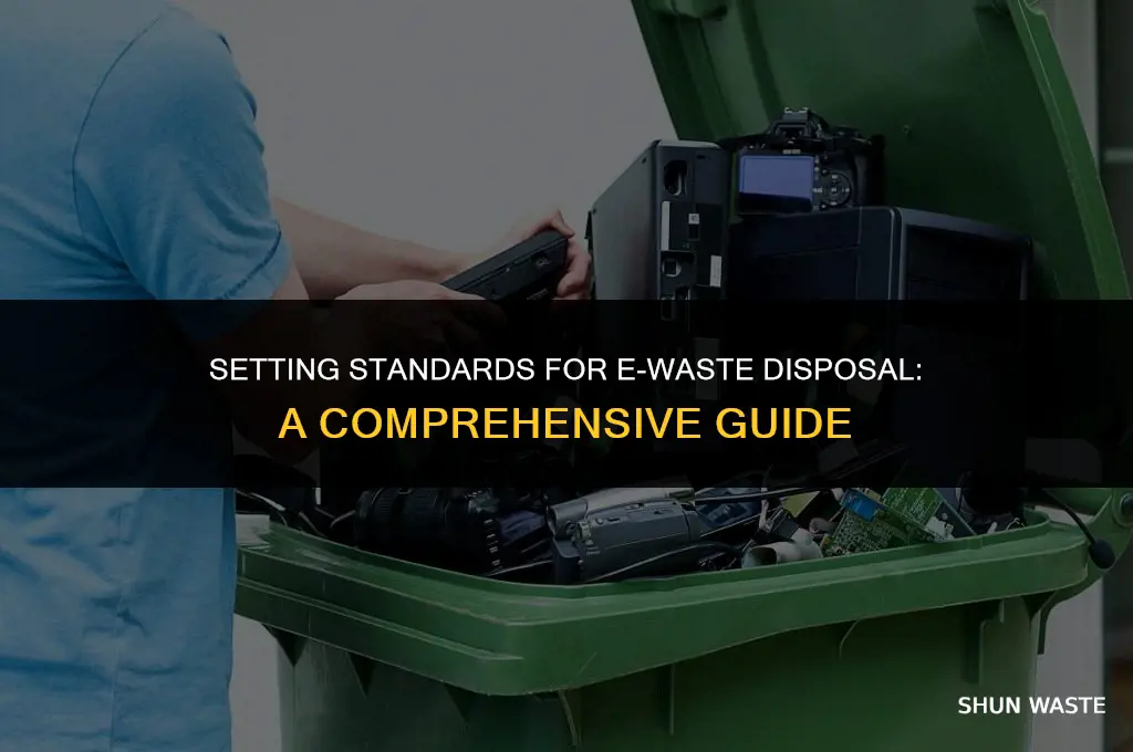 how to put standards on e-waste disposal