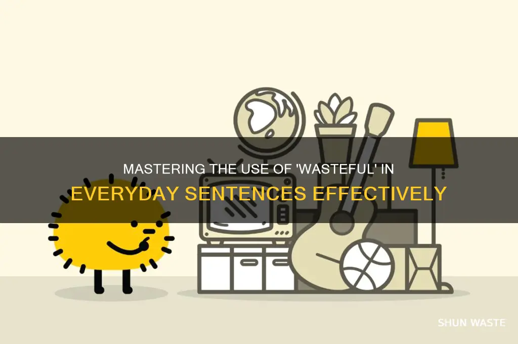 how to put the word wasteful in a sentence