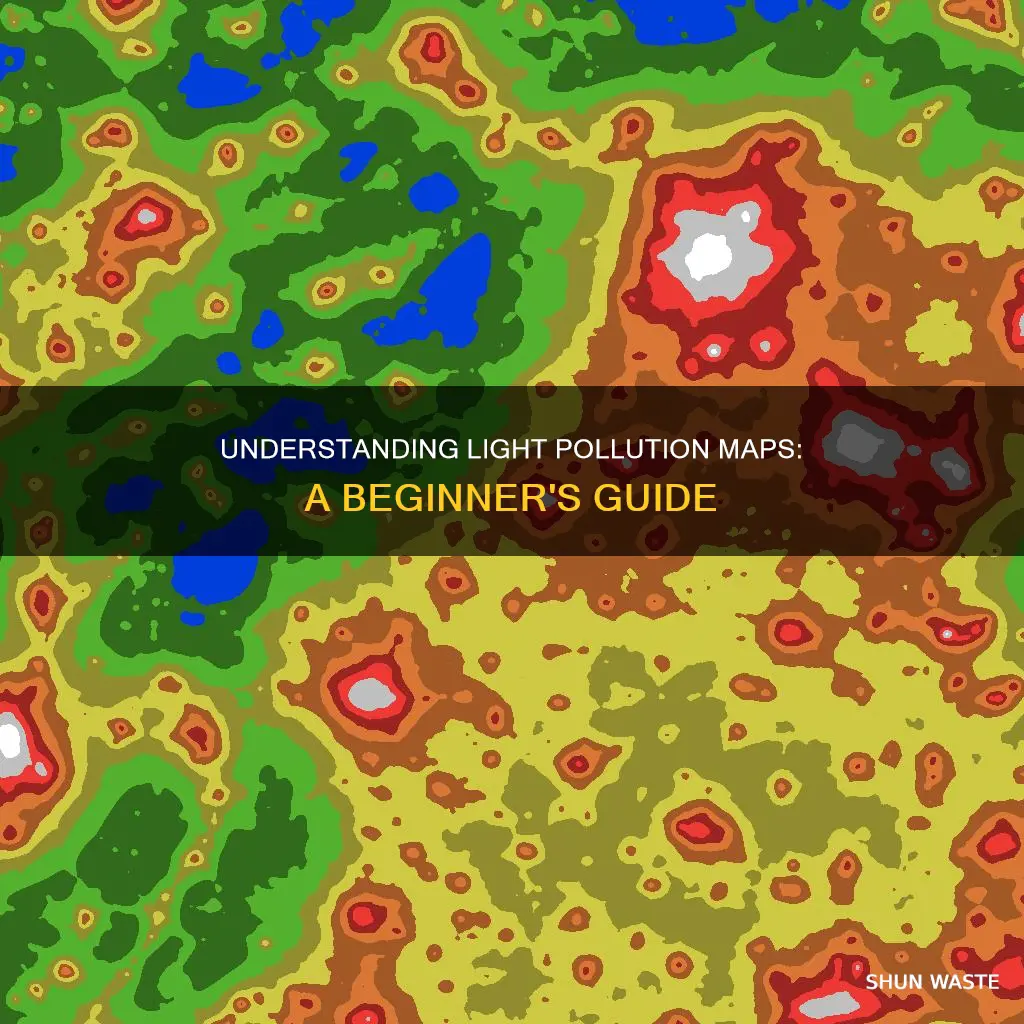how to read light pollution map