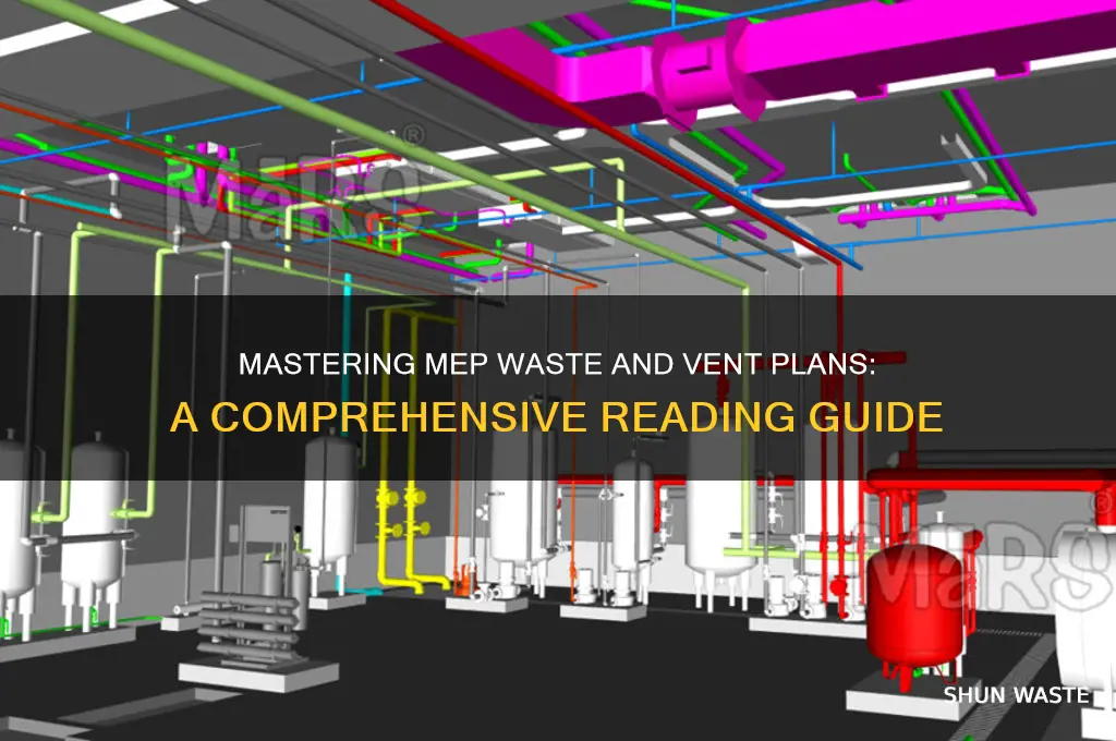 how to read waste and vent plans mep