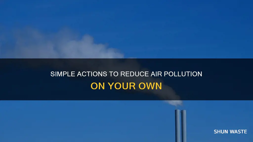 how to reduce air pollution individually