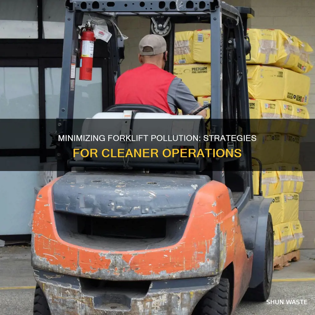 how to reduce forklift tracking pollutants