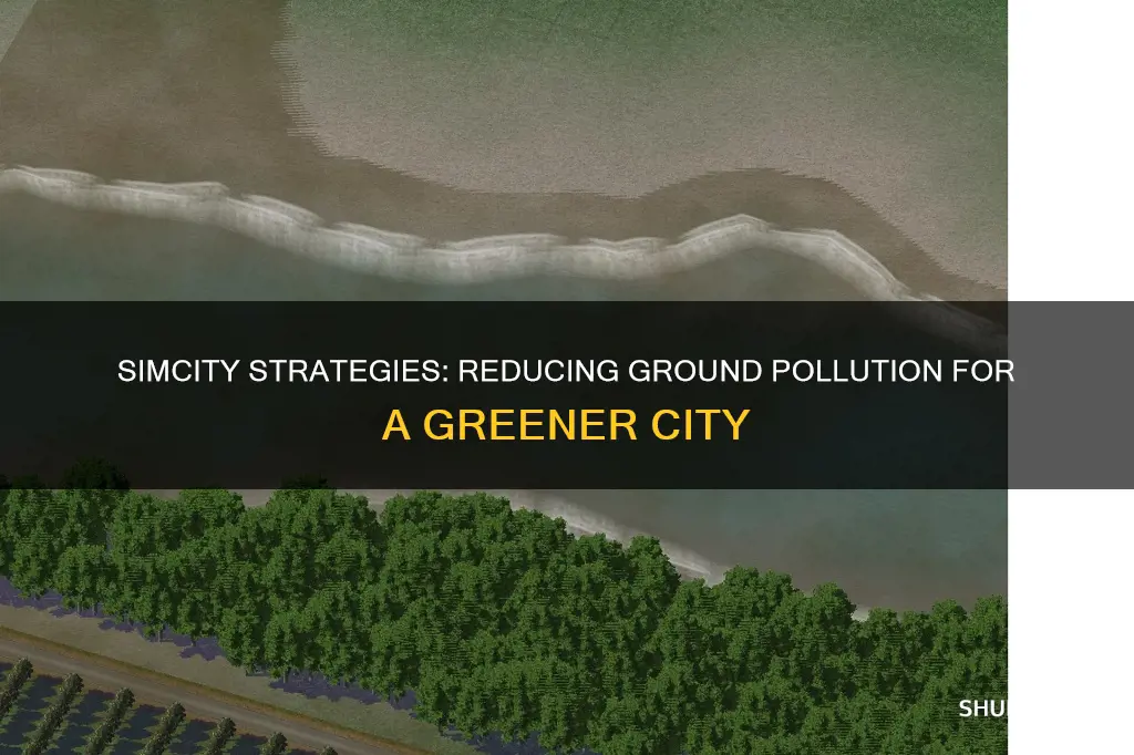 how to reduce ground pollution in simcity