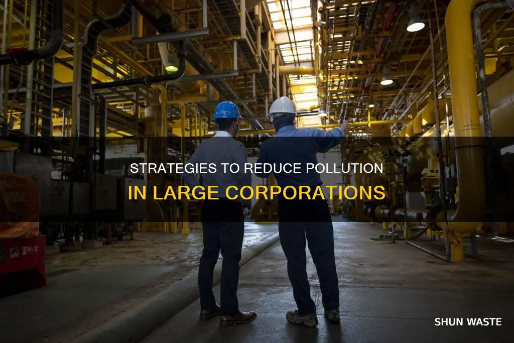 how to reduce large company pollution