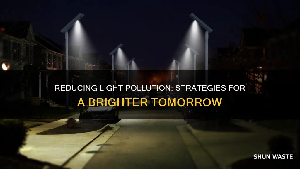 how to reduce light pollution