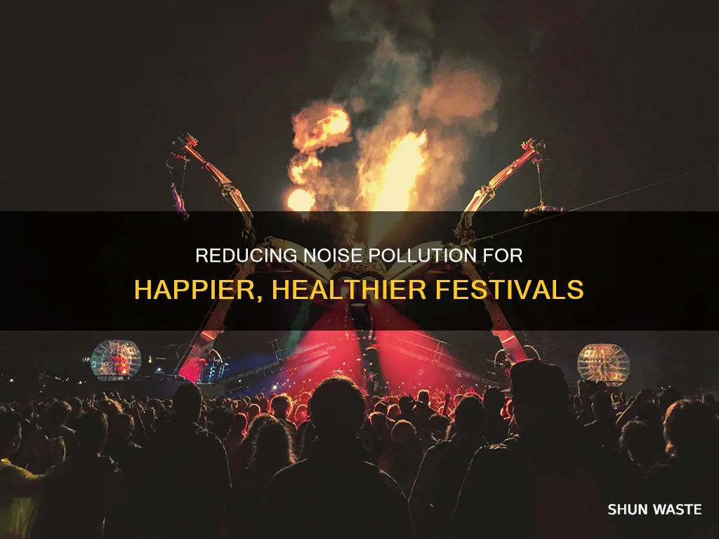 how to reduce noise pollution during festivals