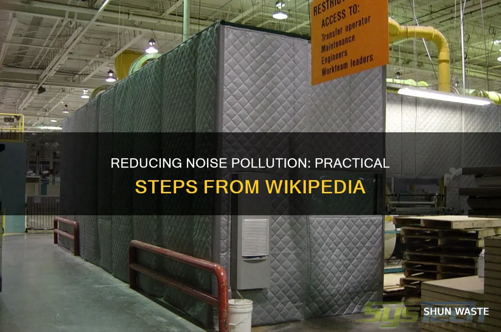 how to reduce noise pollution wikipedia