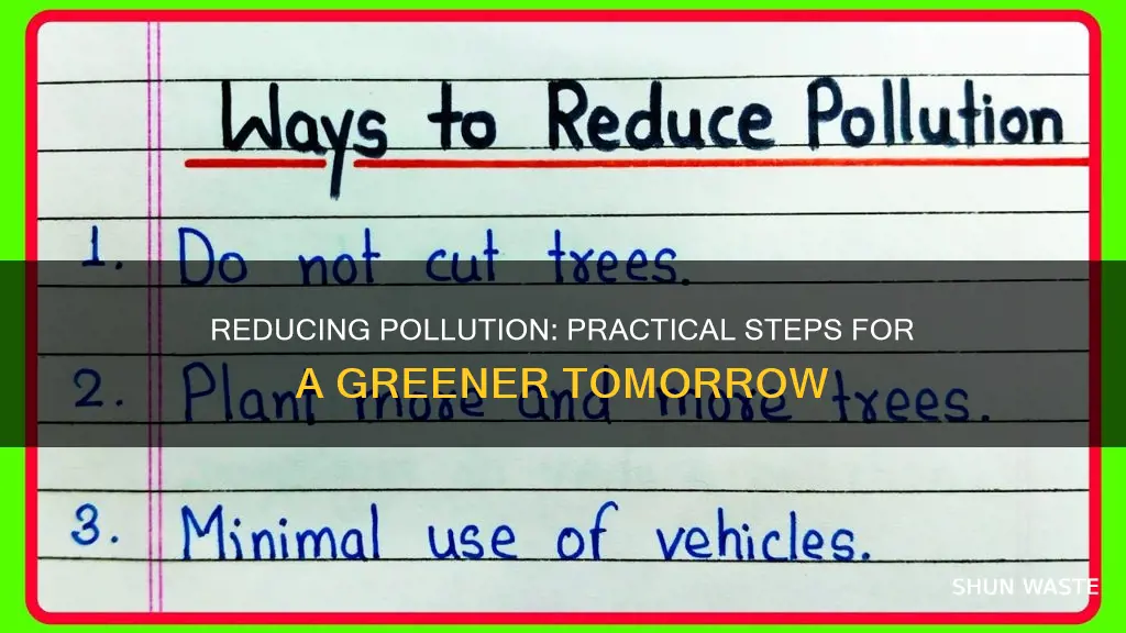 how to reduce pollution article