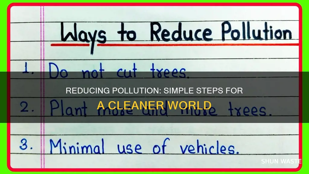 how to reduce pollution atricles